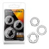 3 Pack Super Strong Stretchy Stay Hard Donut Cock Rings Ed Erection Solution
