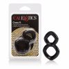 Black Crazy 8 Dual Support Enhancer Cock Ring With Secure Scrotum Support