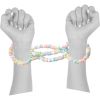 Candy Hand Cuffs Flavored Anniversary Gift Role Play Halloween Costume Accessory