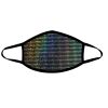 Disco Robot Holographic Face Mask With Black Trim