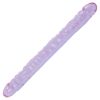 Doc Johnson Novelties Crystal Jellies Double Dong 18in Purple Dildos