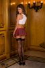 Rene Rofe School Girl Mini Skirt Plaid Red Md