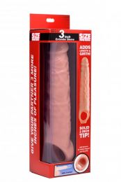 3 Inches Extender Sleeve Beige Penis Extension