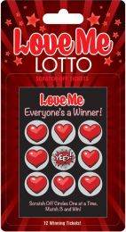 3 Love Me Lotto Scratch Off Tickets 12pk Lovers Game Bachelorette Anniversary