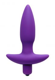 6.7" Large Vibrating Silicone Anal Plug Tapered Flared Vibe Soft Butt Sex Dildo
