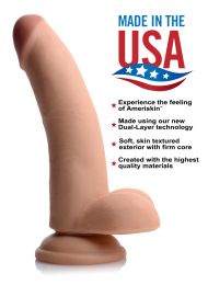 8 Inch Ultra Real Dual Layer Suction Cup Dildo