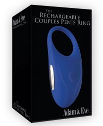 A & E Rechargeable Couples Penis Ring Blue