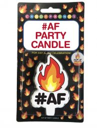 Af Party Candle Flame With Af Birthday Cake Cupcake Meatloaf Lover Candle