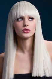 Alexia Wig Blonde Long Blunt Fringe Adult Halloween Cristmas Womens By Fever