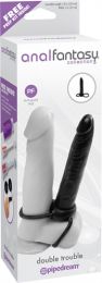 Anal Fantasy Collection Double Trouble Strap On Anal Probe With Cock Ring