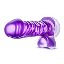 B Yours Basic 8 Inch Purple Magnum Dong Beige