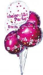 Bachelorette Party Foil Balloons Assorted Colors 9 Per Pack