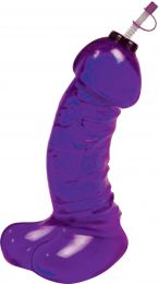Bachelorette Party Supplies Gag Gift Big Dicky Chug Sports Bottle Purple 16 Oz.