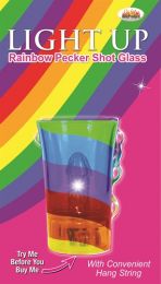 Bachelorette Party Supplies Light Up Rainbow Pecker Shot Glass Wedding Bride