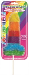 Bachelorette Party Supplies Sweet Sour Jumbo Rainbow Gummy Cock Pop Wedding