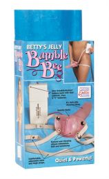 Betty's Jelly Bumble Bee Clitoral Vibrator Stimulator & 7.5" Dildo Strap on