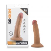 blush novelties dr. skin 5.5 inch cock with suction cup mocha