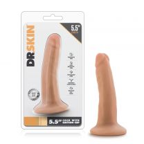 Blush Novelties Dr Skin Cock with Suction Cup Dildo, 5.5 Inch, Vanilla