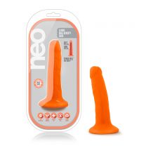 Blush Novelties Neo Dual Density Cock, 5.5 Inch, Neon Orange