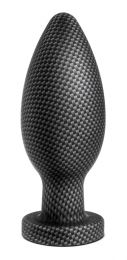 Blush Spark Silicone Large Butt Plug, 6.5 Inch, Carbon Fiber