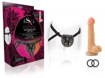 Blush Sx For You Harness Kit With 7 Inch Silicone Cock, Natural