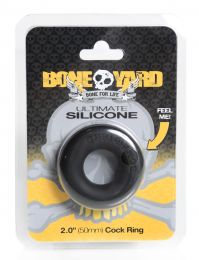 Boneyard Ultimate Silicone Cock Ring Bla