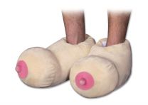 Boobs Slippers Gag Gift Bachelor Party House Slippers Plush Warm Birthday Funny