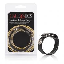 California Exotic Novelties Black Leather Ring