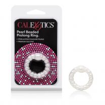 California Exotic Novelties Pearl Bead Prolong Ring White