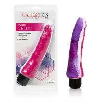 California Exotics Funky Jelly Waterproof Vibe, 7.5 Inch, Pink And Purple