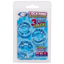 Cloud 9 Novelties Cloud 9 Cockring Combo Beaded Clear Games