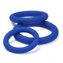 Cloud 9 Novelties Cloud 9 Pro Sensual Silicone Cock Ring 3 Pack Blue Games