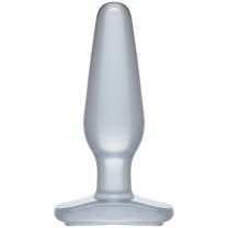 Crystal Jellie Medium Butt Plug, 5.5 Inch, Clear