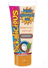 Dickalicious Flavored Penis Arousal Gel in Pina Colada