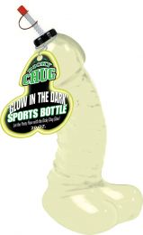 Dicky Chug Glow In Dark Sports Bottle 20oz Bachelorette Party Birthday Gag Gift