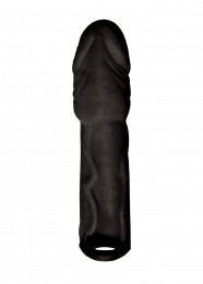 Dildos Skinsations Series Husky Lover Extension Sleeve Scrotum Strap, Black 6.5