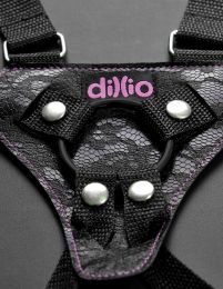 Dillio 6 inches Strap On Suspender Harness Set Pink