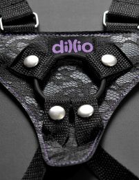 Dillio 6 inches Strap On Suspender Harness Set Purple
