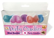 Dirty Boob Candles 5 Party Candles