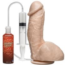 Doc Johnson 7" Squirting Realistic Cock with Suction Cup in Flesh