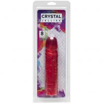 Doc Johnson Novelties Crystal Jellies Classic 8in Pink Cd Anal Plugs