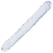 Doc Johnson Novelties Crystal Jellies Jr. Dbl Dong Clear 12in Cd Dildos