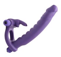 Double Delight Dual Penetration Vibrating Rabbit Cock Ring  Toys for men Penis R