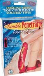 Double penetrator cock ring