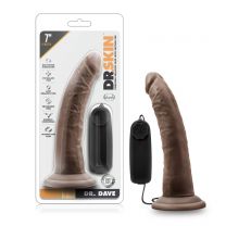 Dr Dave 7 inches Vibrating Cock Suction Cup Brown