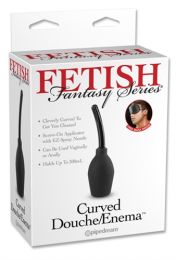 Fetish Fantasy Curved Shower Cleaning Douche Enema Hygiene Medical Silicone