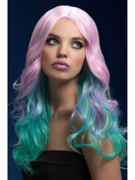Fever Khloe Wig, Pastel Ombre, Long Wave With Centre Parting, 26inc...