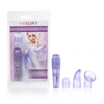 First Time Travel Teaser Kit: Purple, Clitoral Massager, 3 Interchangeable Tips