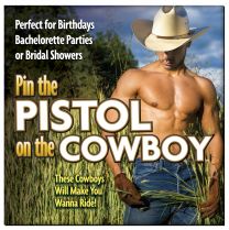 Funny Pin The Pistol On The Cowboy Bachelorette Party Game Hens Girls Night