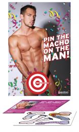 Girls Night Bachelorette Birthday Party Favors Adult Game Pin Macho On The Man